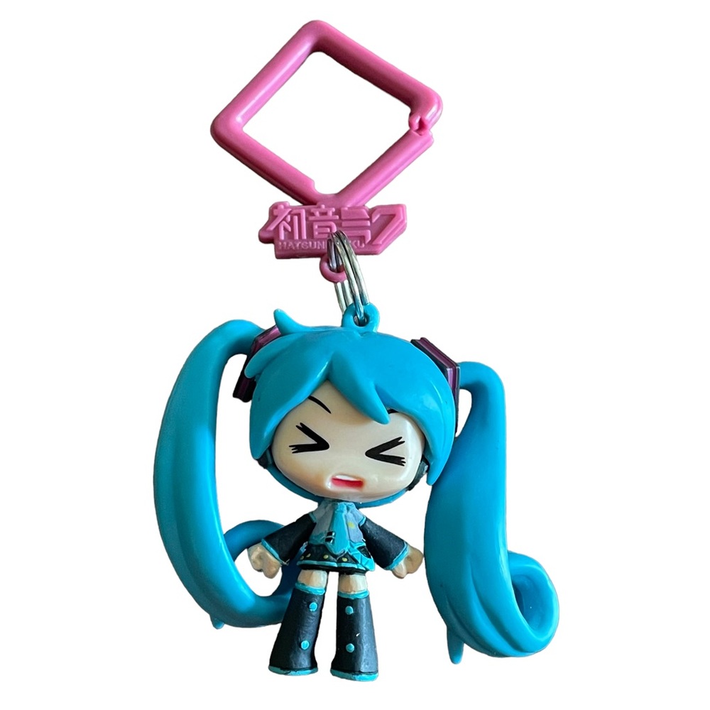 Hatsune Miku Virtual Pop Star Backpack Charm Figure Blue Hair